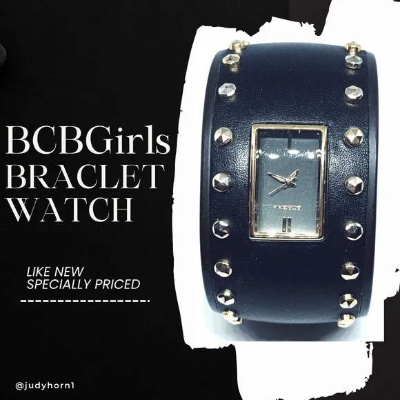 BCBGirls | Accessories | Bcbgirls Black Bangle Gold Accents  display picture 2